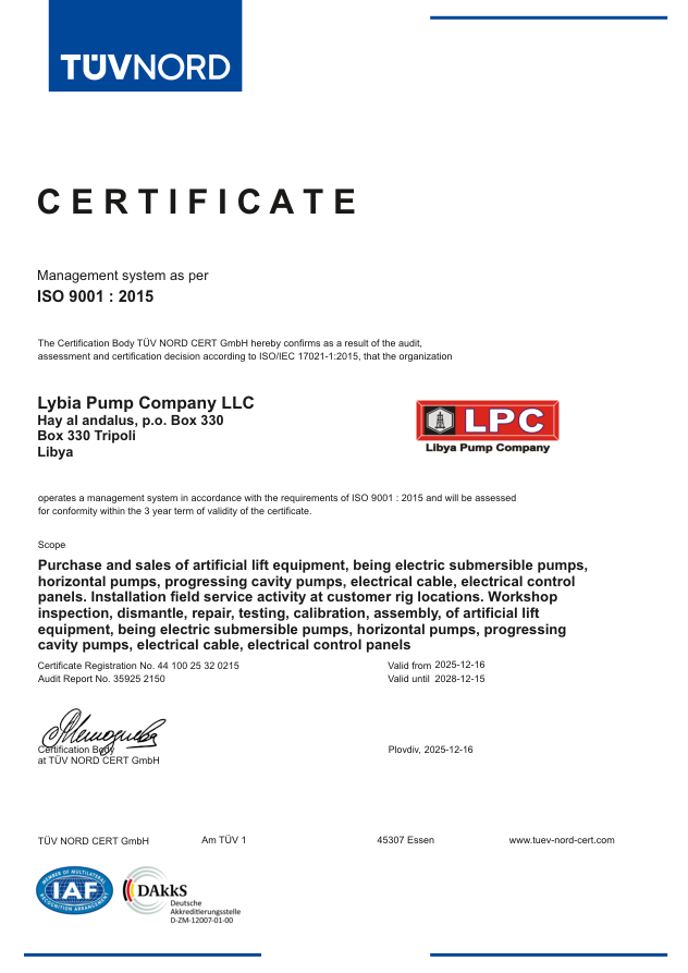 ISO 9001 certificate thumbnail